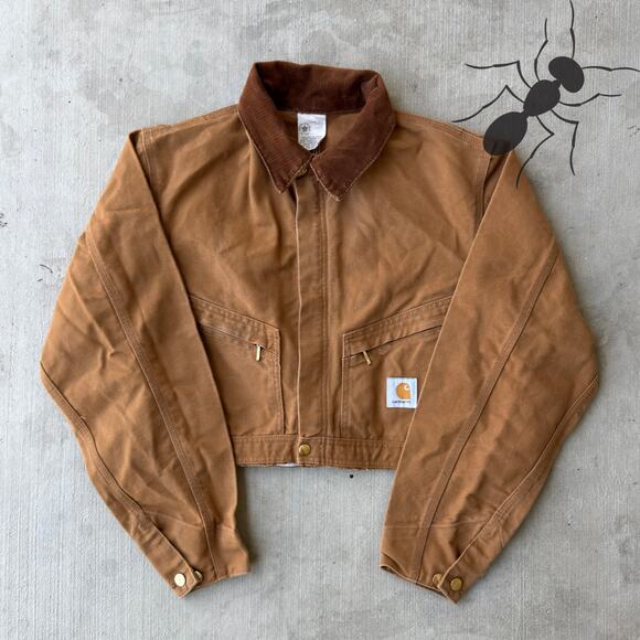Carhartt Other - Carhartt brown cropped Detroit style work wear jacket